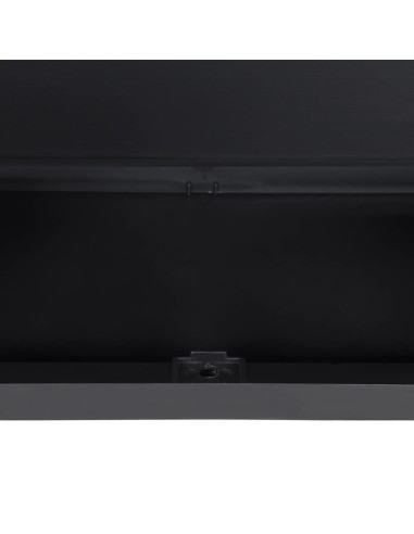 Armadio da Esterno Grigio e Nero 97x37x85 cm in PP