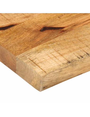 Piano Tavolo 50x40x2,5 cm Bordi Vivi Legno di Mango Grezzo