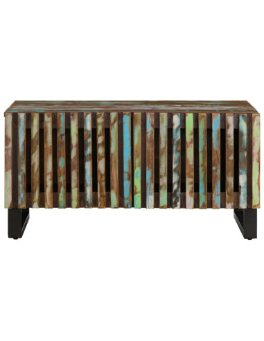 Tavolino da Salotto 80x51x40 cm in Legno Massello di Acacia