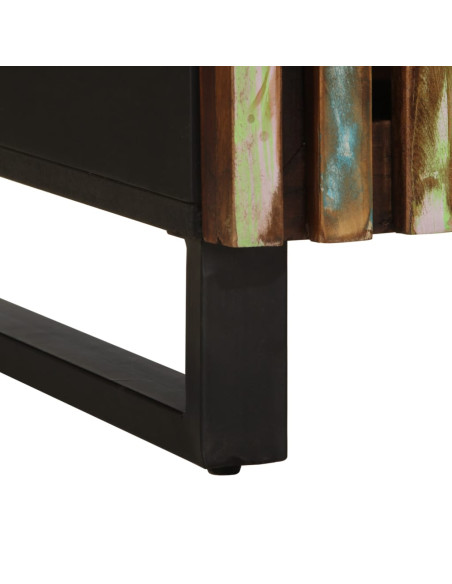 Tavolino da Salotto 80x51x40 cm in Legno Massello di Acacia