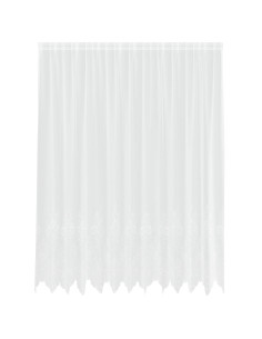 Tenda in Pizzo con tende Bianco 220 x 300 cm Poliestere 2