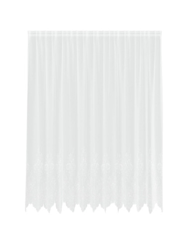 Tenda in Pizzo con tende Bianco 220 x 300 cm Poliestere