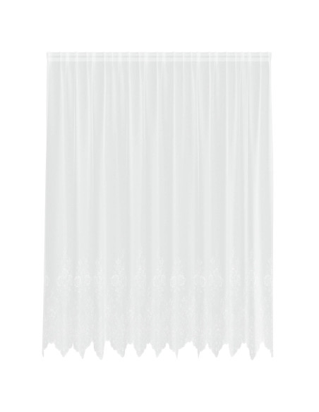 Tenda in Pizzo con tende Bianco 220 x 300 cm Poliestere