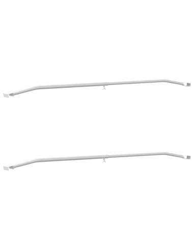 Supporto per teloni per rimorchi 2 pcs Argento 100-145 cm