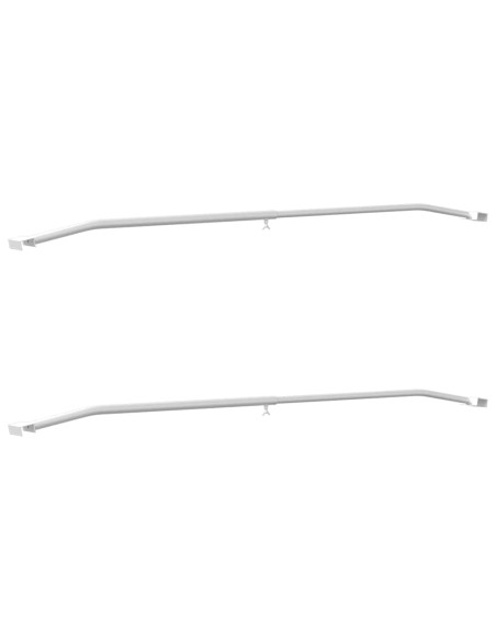 Supporto per teloni per rimorchi 2 pcs Argento 100-145 cm