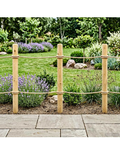 Pali per Recinzione 5 pz Verde 120 cm Legno Massello di Pino