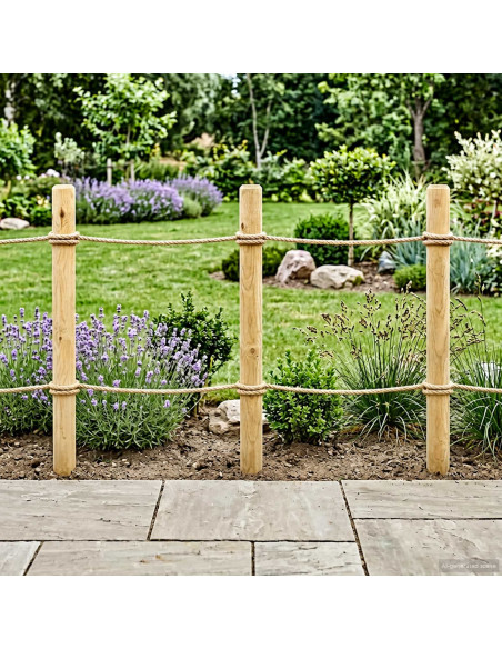 Pali per Recinzione 5 pz Verde 120 cm Legno Massello di Pino