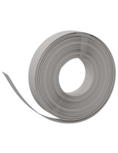 Bordatura per giardino 25 m 10 cm PE Grigio 2
