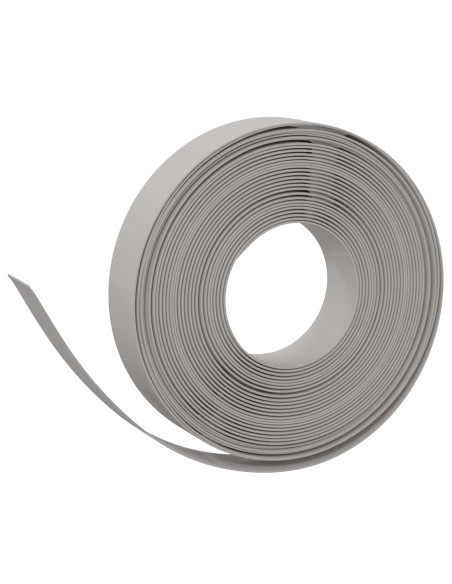 Bordatura per giardino 25 m 10 cm PE Grigio