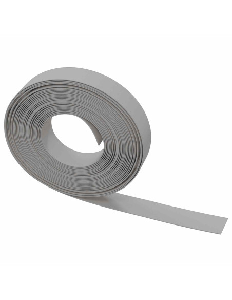 Bordatura per giardino 25 m 10 cm PE Grigio