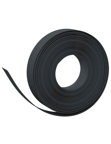 Bordatura per giardino 25 m 10 cm PE Nero