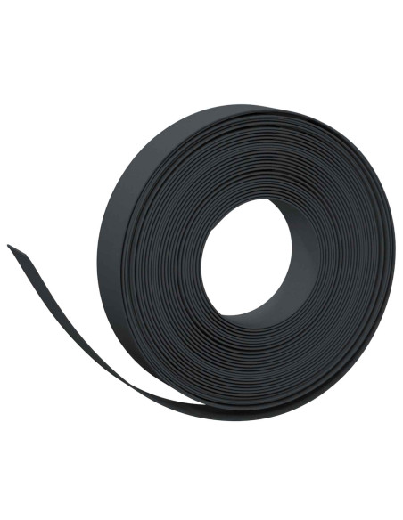 Bordatura per giardino 25 m 10 cm PE Nero