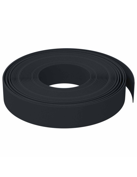 Bordatura per giardino 25 m 10 cm PE Nero