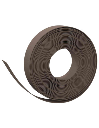 Bordatura per giardino 25 m 10 cm PE Marrone