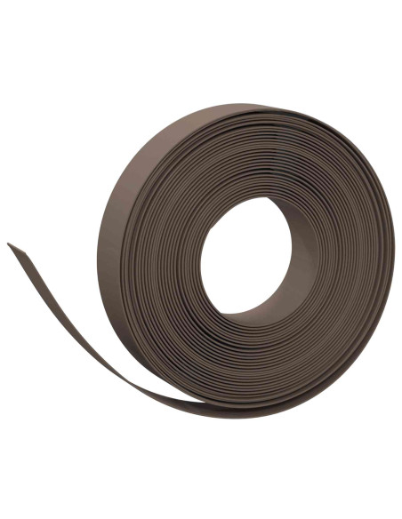 Bordatura per giardino 25 m 10 cm PE Marrone