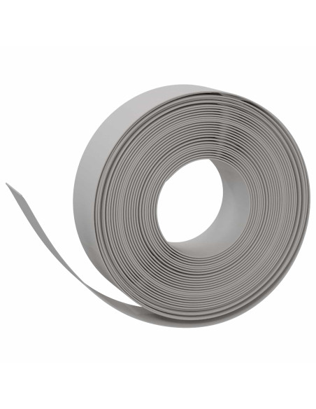 Bordatura per giardino 25 m 15 cm PE Grigio
