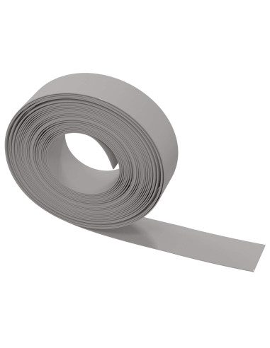 Bordatura per giardino 25 m 15 cm PE Grigio