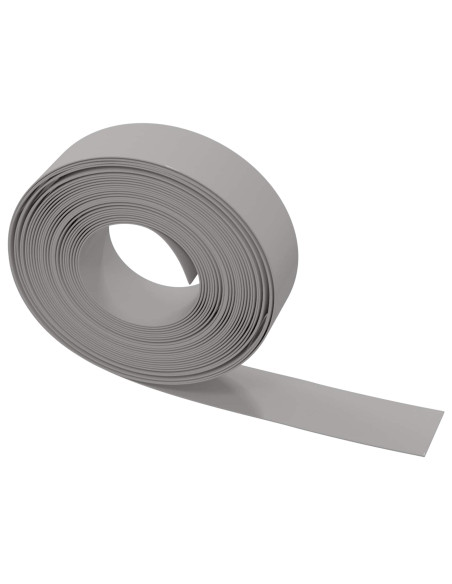 Bordatura per giardino 25 m 15 cm PE Grigio