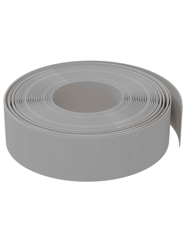 Bordatura per giardino 25 m 15 cm PE Grigio