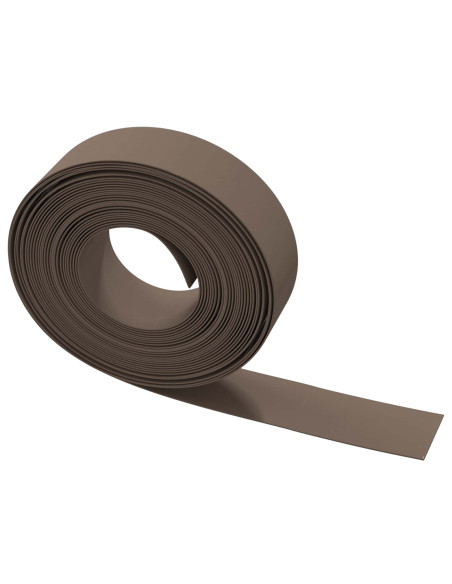 Bordatura per giardino 25 m 15 cm PE Marrone