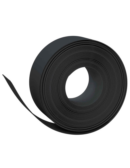 Bordatura per giardino 25 m 20 cm PE Nero