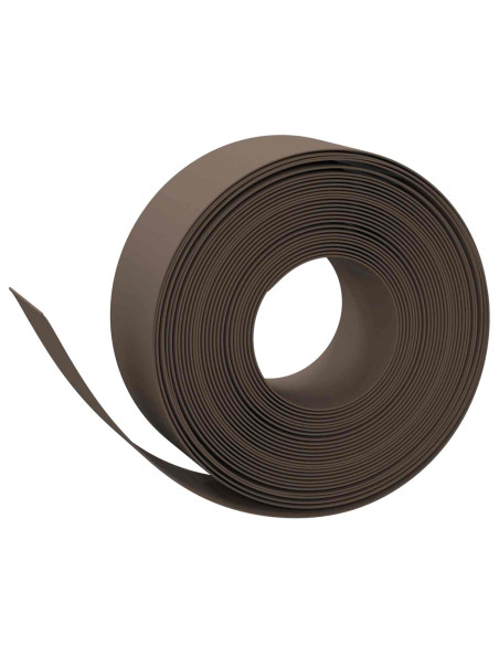 Bordatura per giardino 25 m 20 cm PE Marrone