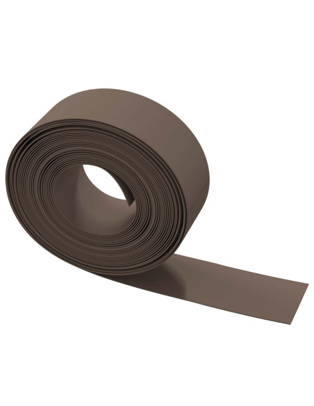 Bordatura per giardino 25 m 20 cm PE Marrone