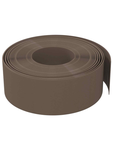 Bordatura per giardino 25 m 20 cm PE Marrone