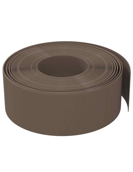 Bordatura per giardino 25 m 20 cm PE Marrone