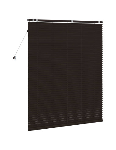 Tenda Veneziana Marrone Scuro 125 x 160 cm 35 mm