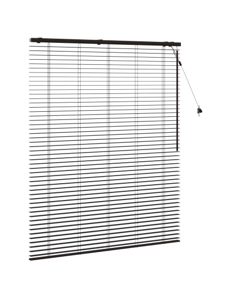 Tenda Veneziana Marrone Scuro 140 x 160 cm 35 mm