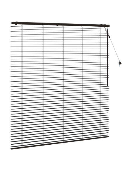 Tenda Veneziana Marrone Scuro 160 x 160 cm 35 mm