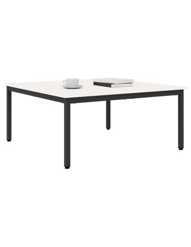 Tavolino da salotto Bianco 100 x 100 x 45 cm Pino massello