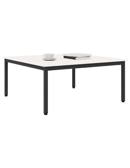 Tavolino da salotto Bianco 100 x 100 x 45 cm Pino massello