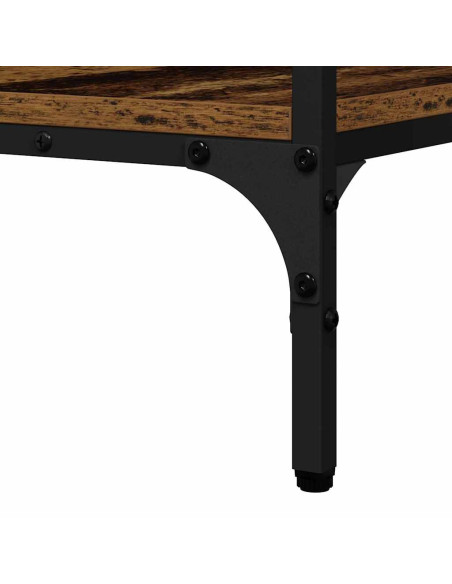 Tavolo consolle con lo scaffale Legno vecchio 100 x 32 x 75 cm