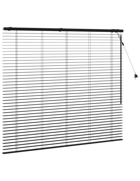 Tenda Veneziana Nero 125 x 130 cm 35 mm