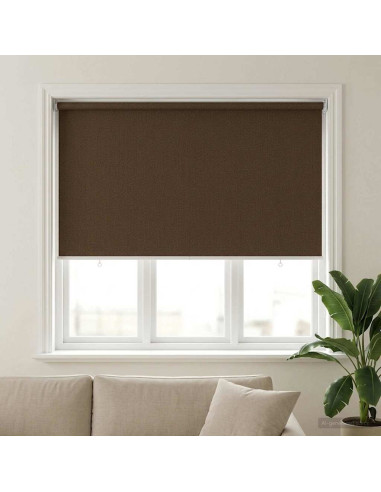 Tenda a Rullo Esterno Blocco UV 90% Marrone 140 x 140 cm HDPE