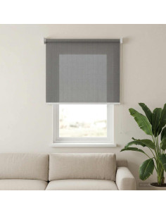 Tenda a Rullo Esterno Blocco UV 90% Grigio Chiaro 100 x 140 cm