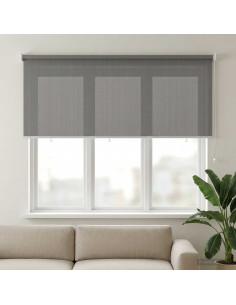 Tenda a Rullo Esterno Blocco UV 90% Grigio Chiaro 180 x 140 cm