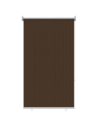Tenda a Rullo Esterno Blocco UV 90% Marrone 60 x 140 cm HDPE
