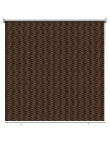 Tenda a Rullo Esterno Blocco UV 90% Marrone 120 x 230 cm HDPE