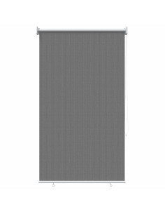 Tenda a Rullo Esterno Blocco UV 90% Grigio Chiaro 60 x 140 cm 2