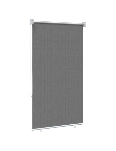 Tenda a Rullo Esterno Blocco UV 90% Grigio Chiaro 80 x 140 cm
