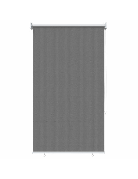Tenda a Rullo Esterno Blocco UV 90% Grigio Chiaro 100 x 140 cm
