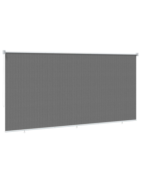Tenda a Rullo Esterno Blocco UV 90% Grigio Chiaro 350 x 140 cm