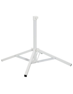 Supporto Parasol Bianco Acciaio per 25-32 mm Palo