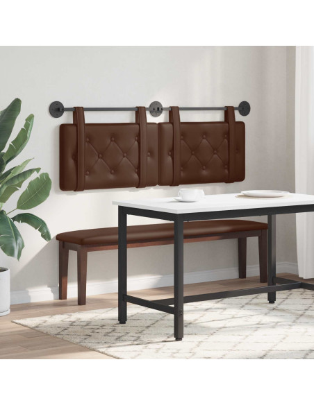 Testata appesa Marrone 150 x 55 x 5 cm Pelle Sintetica
