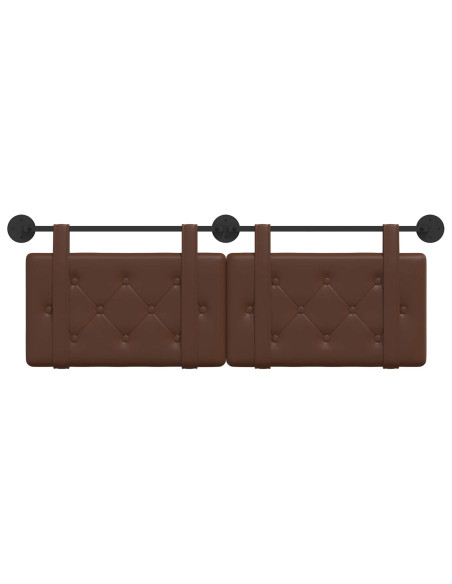 Testata appesa Marrone 150 x 55 x 5 cm Pelle Sintetica