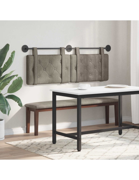 Testata appesa Grigio 150 x 55 x 5 cm PU Antico