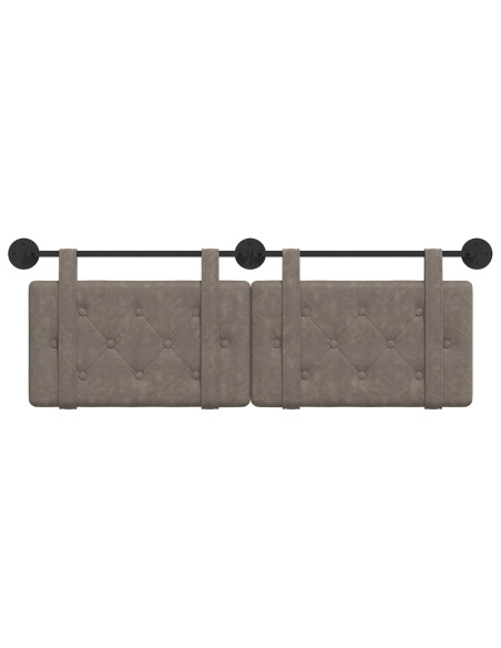 Testata appesa Grigio 150 x 55 x 5 cm PU Antico